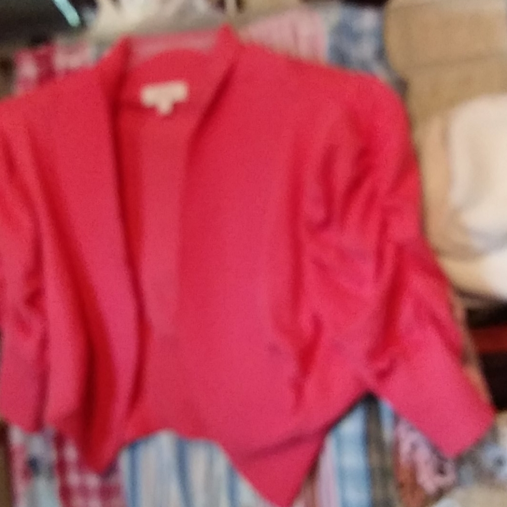 1X Awesome orange pink 3/4 Shrug